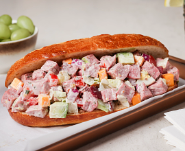 Chopped Salad Beef Hoagies